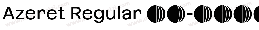 Azeret Regular 常规字体转换